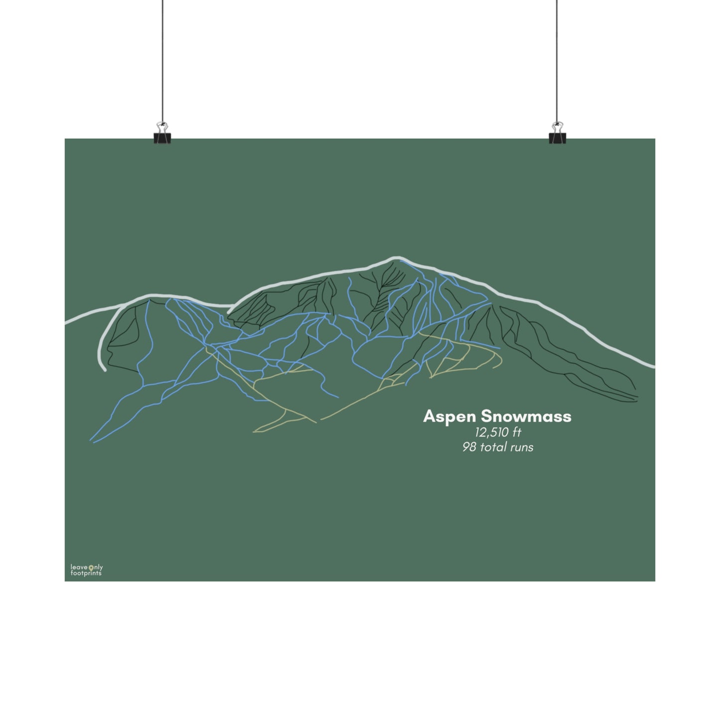 Aspen Snowmass Matte Horizontal Print
