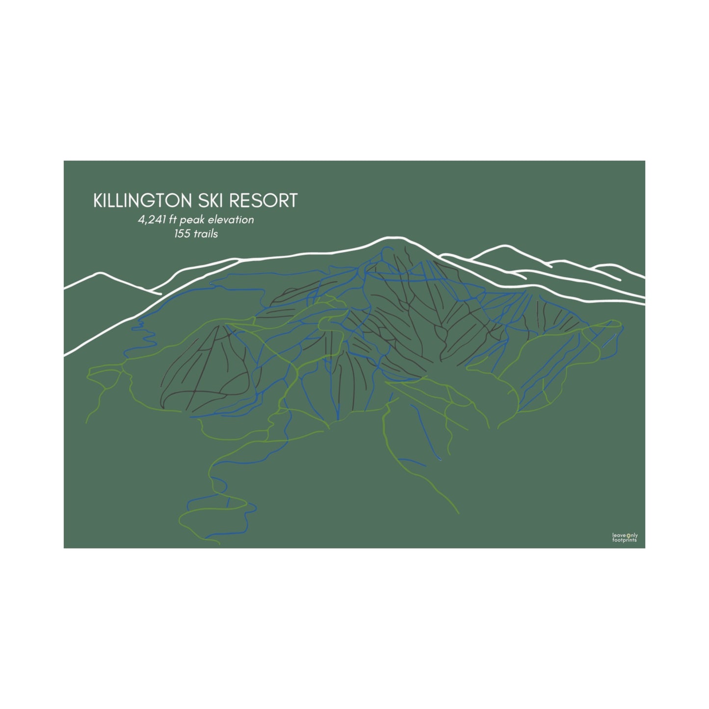 Killington Ski Resort Horizontal Print