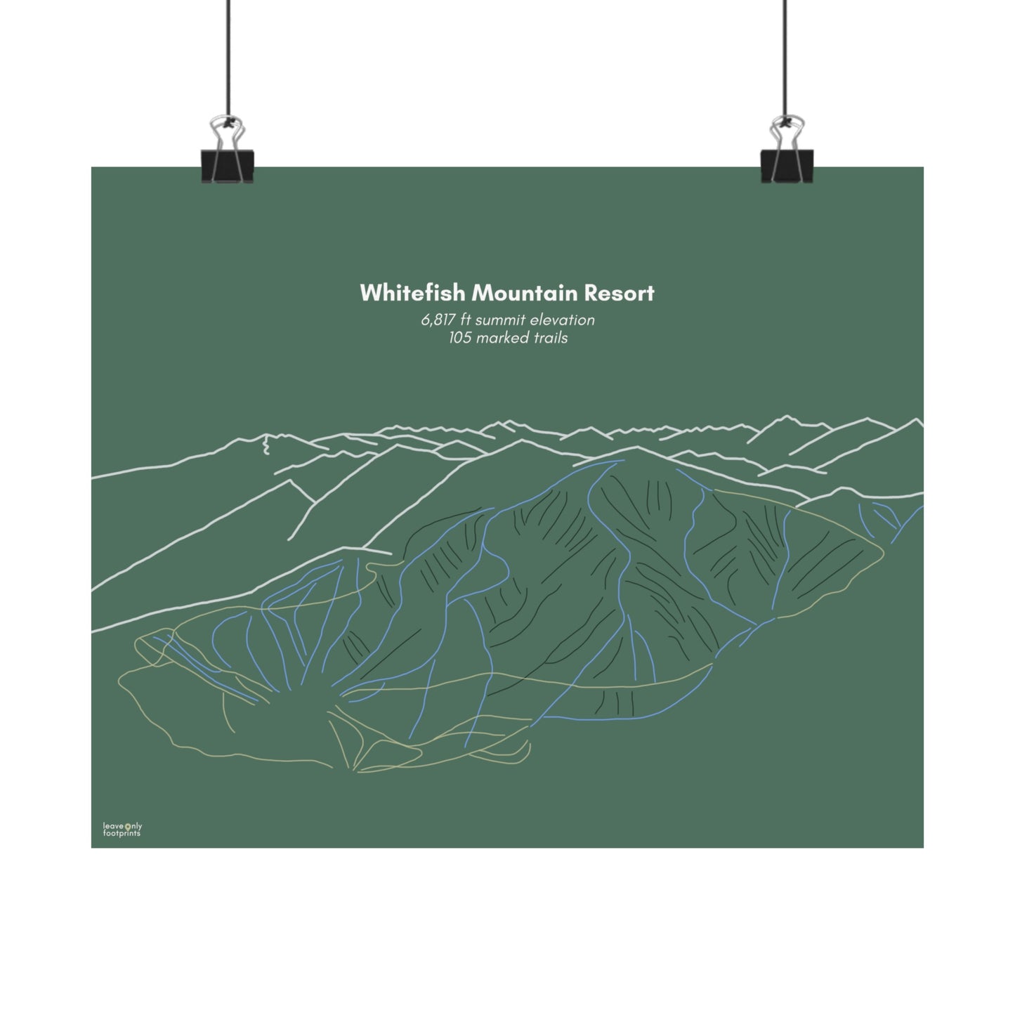 Whitefish Mountain Resort Horizontal Print