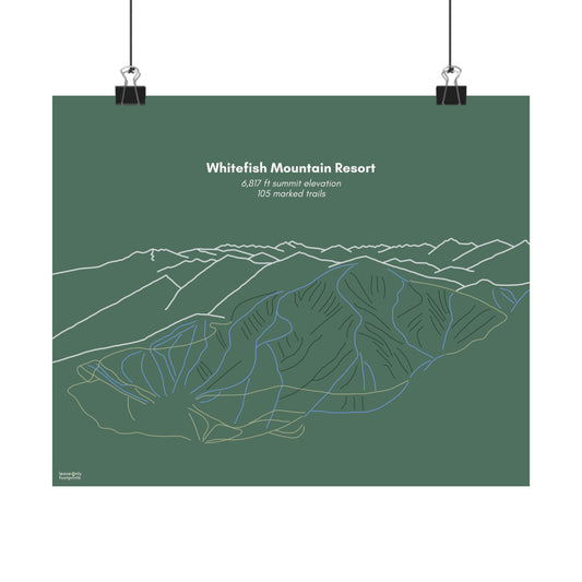 Whitefish Mountain Resort Horizontal Print