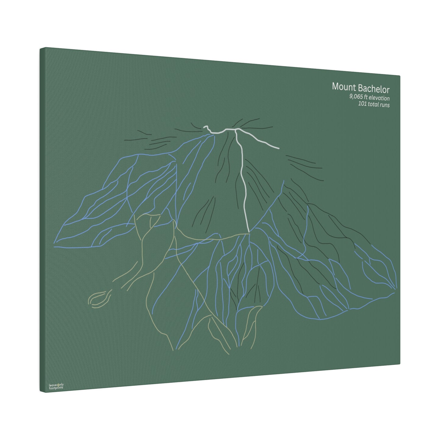 Mount Bachelor Matte Canvas, Stretched, 0.75"