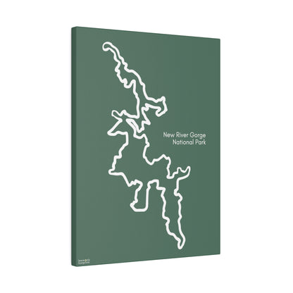 New River Gorge National Park Matte Canvas, Stretched, 0.75"