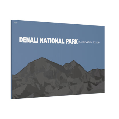 Denali National Park Matte Canvas, Stretched, 0.75"