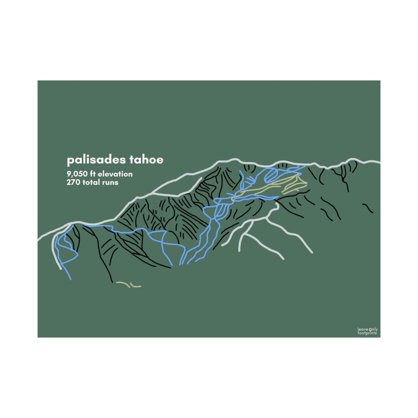 Palisades Tahoe Matte Horizontal Print