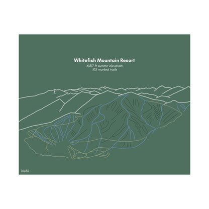 Whitefish Mountain Resort Horizontal Print