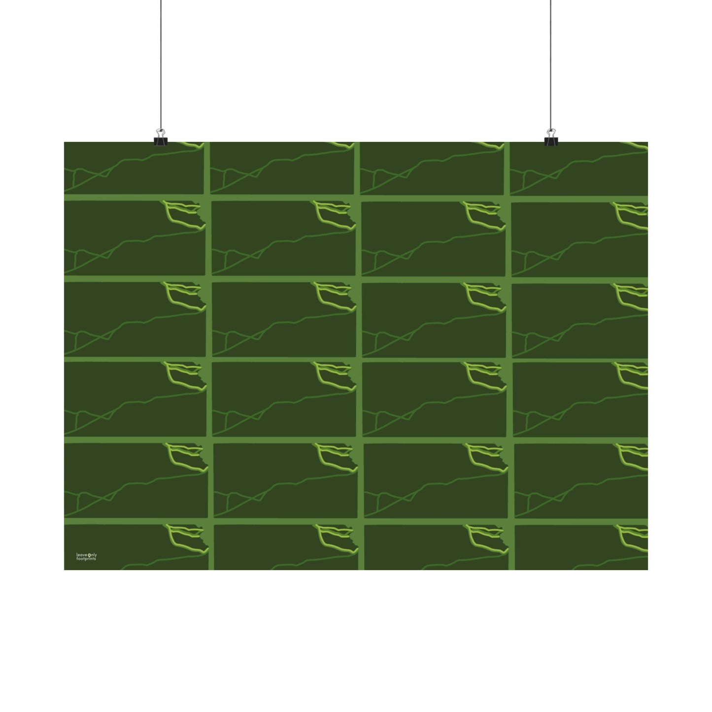 Kansas National Trails Patterned Horizontal Print