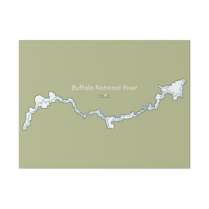Buffalo National River Matte Canvas, Stretched, 0.75"