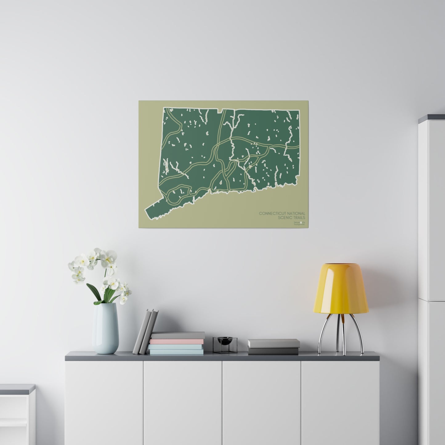 Connecticut National Scenic Trails Matte Canvas, Stretched, 0.75"