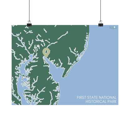 First State National Historical Park Matte Horizontal Print