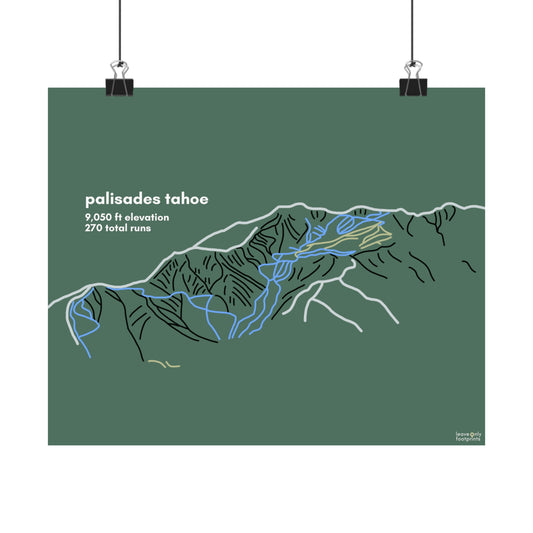 Palisades Tahoe Matte Horizontal Print