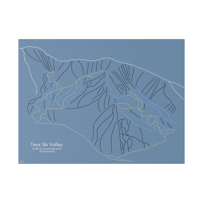Taos Ski Valley Matte Canvas, Stretched, 0.75"