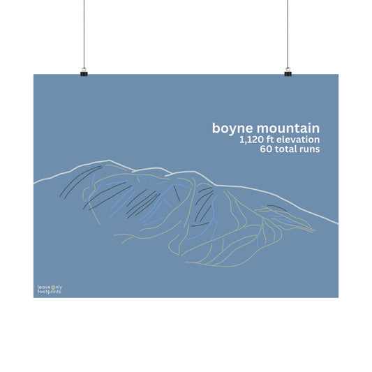 Boyne Mountain Matte Horizontal Print