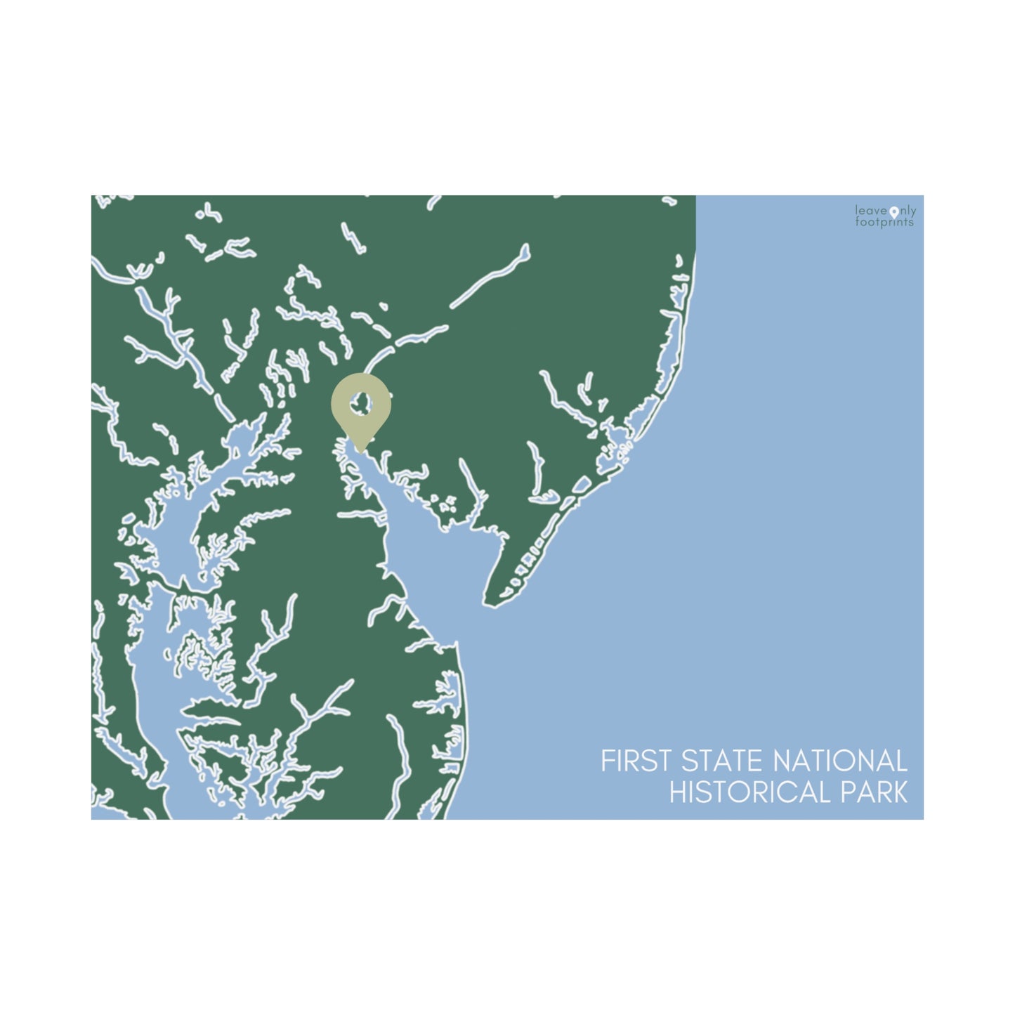 First State National Historical Park Matte Horizontal Print