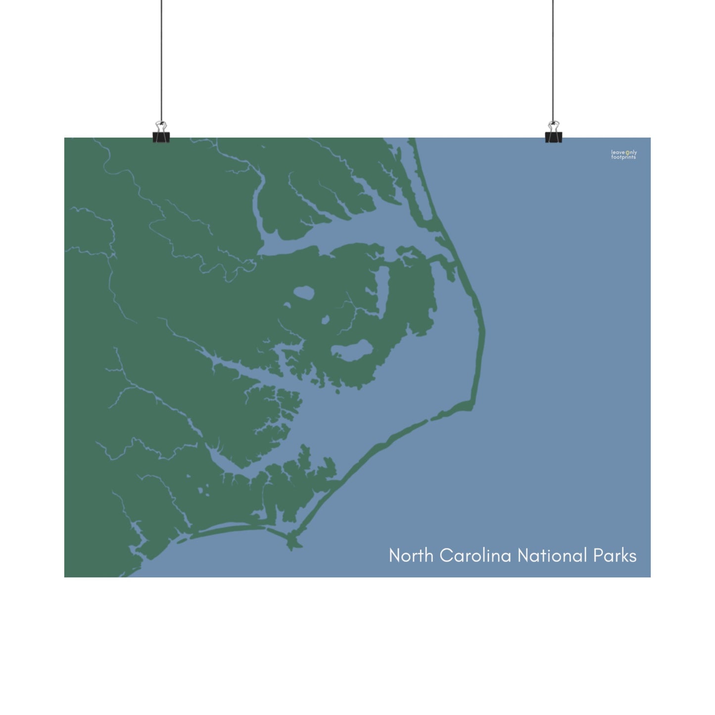 North Carolina National Parks Horizontal Print