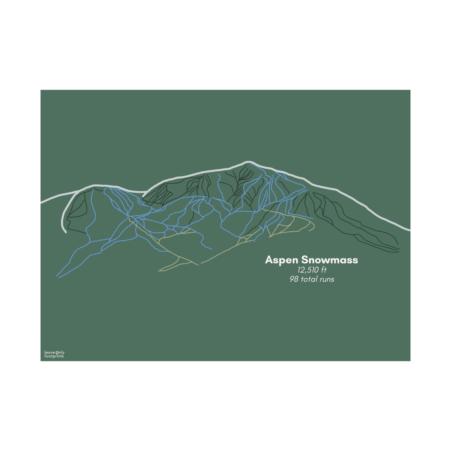 Aspen Snowmass Matte Horizontal Print