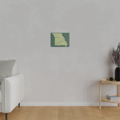 Missouri National Historic Trails Matte Canvas, Stretched, 0.75"
