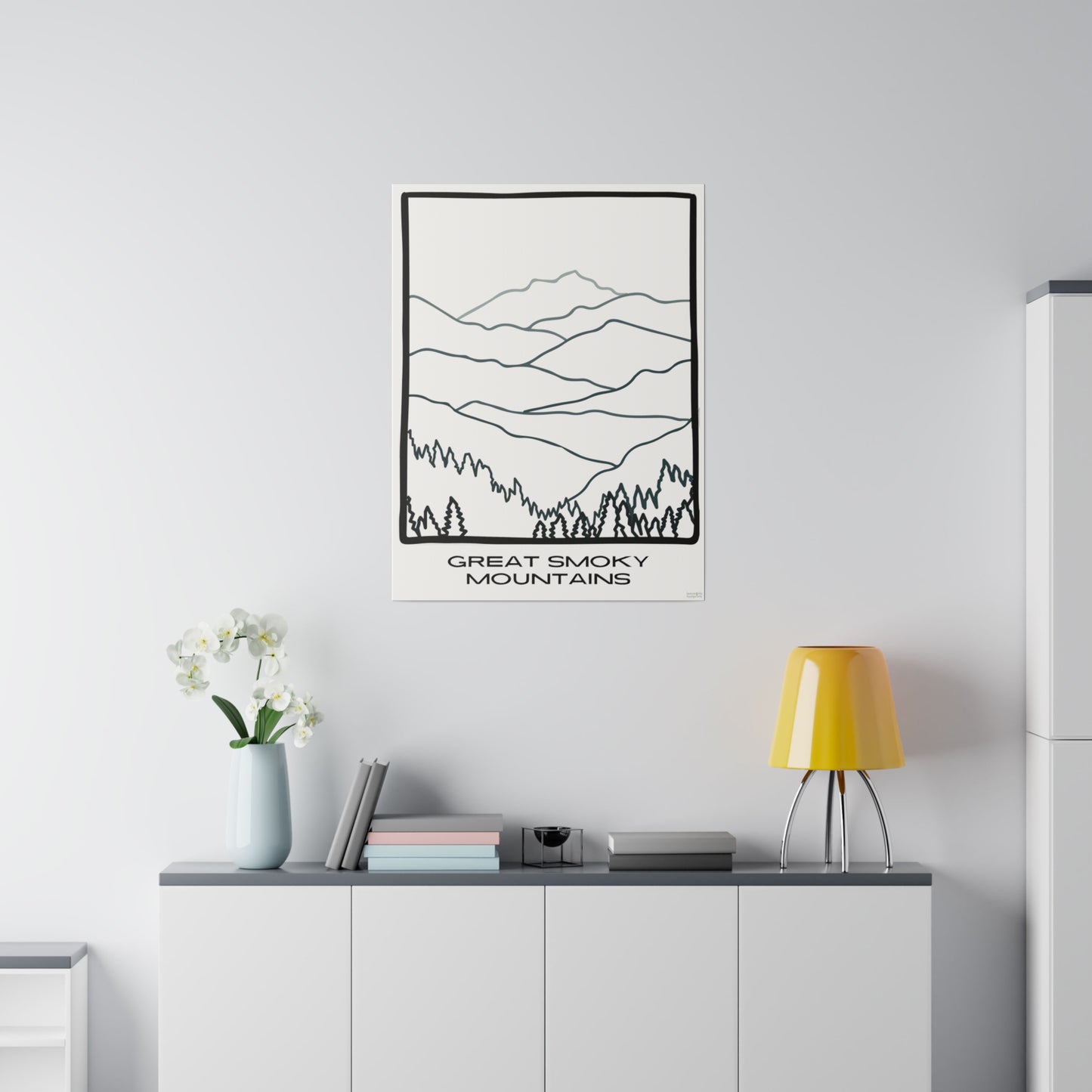 Great Smoky Mountains Matte Canvas, Stretched, 0.75"