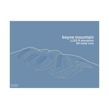 Boyne Mountain Matte Horizontal Print