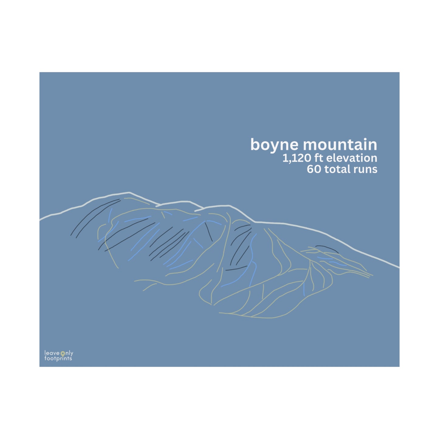 Boyne Mountain Matte Horizontal Print