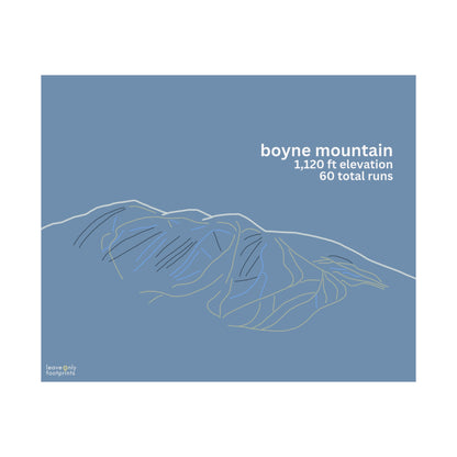 Boyne Mountain Matte Horizontal Print