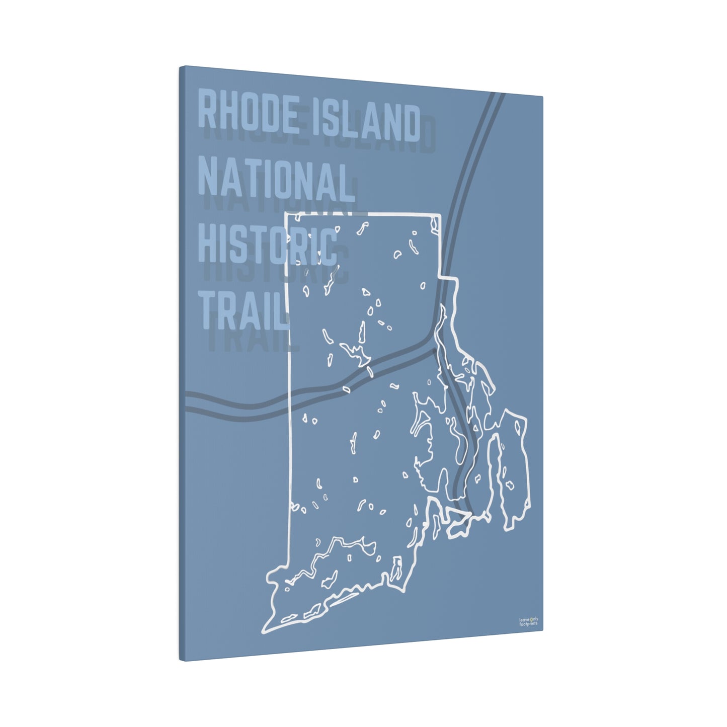 Rhode Island National Historic Trail Matte Canvas, Stretched, 0.75"