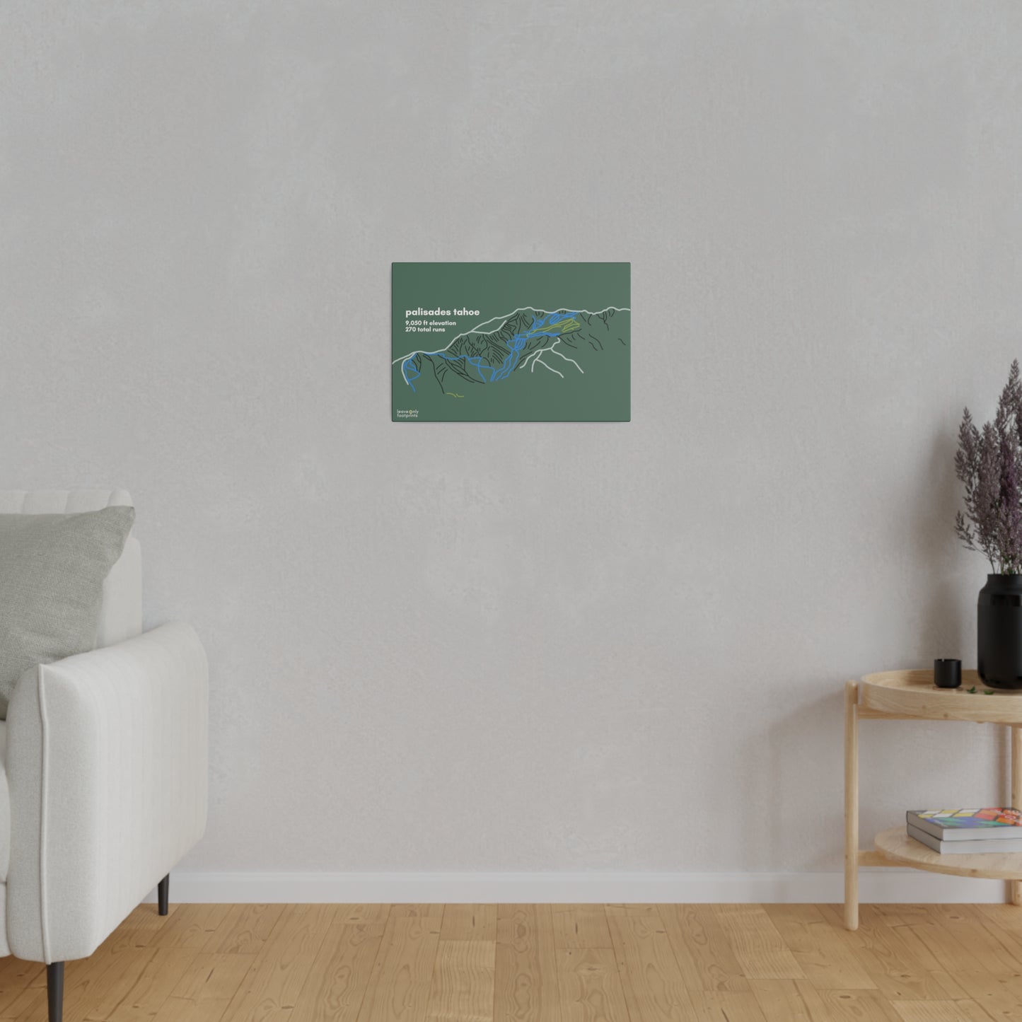 Palisades Tahoe Matte Canvas, Stretched, 0.75"
