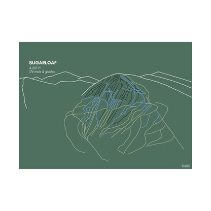 Sugarloaf Matte Horizontal Print