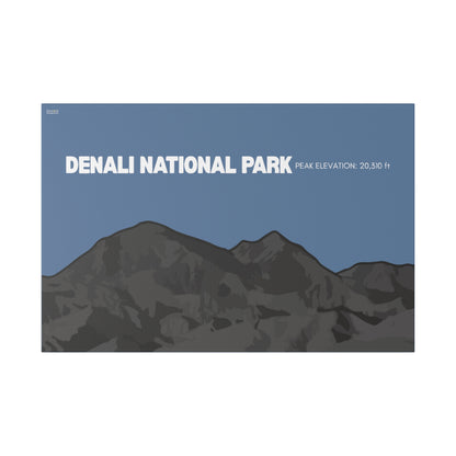 Denali National Park Matte Canvas, Stretched, 0.75"