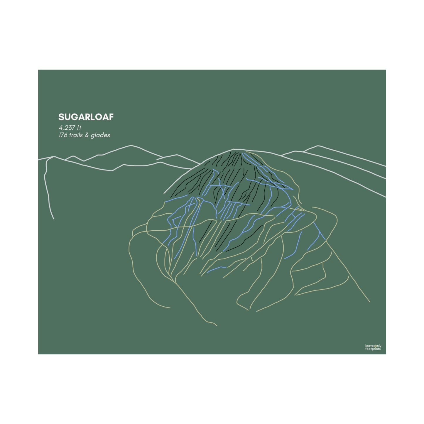Sugarloaf Matte Horizontal Print