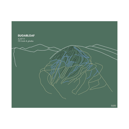 Sugarloaf Matte Horizontal Print