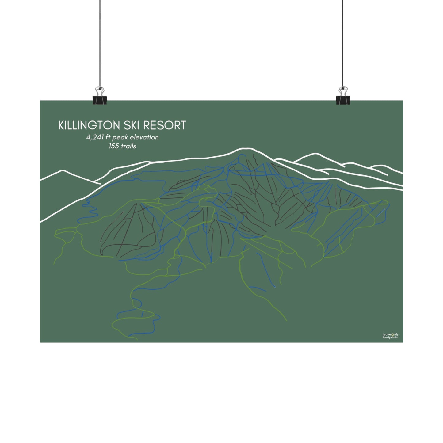 Killington Ski Resort Horizontal Print