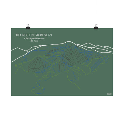 Killington Ski Resort Horizontal Print