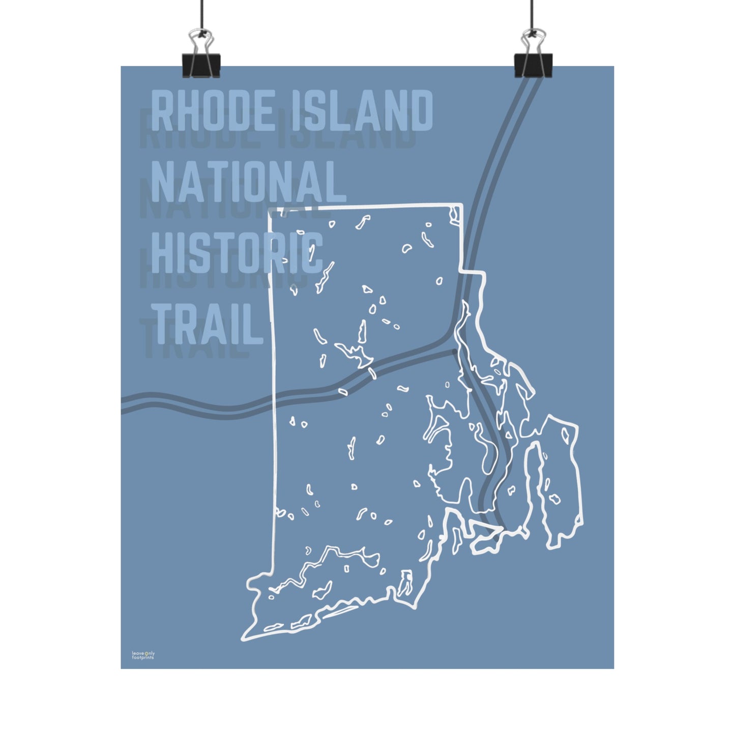 Rhode Island National Historic Trail Vertical Poster