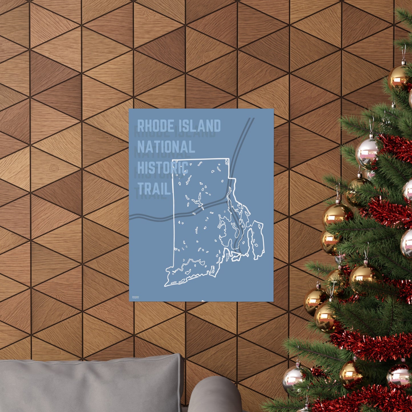 Rhode Island National Historic Trail Vertical Poster
