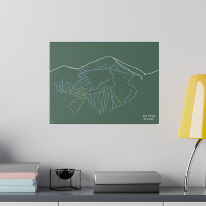 Jay Peak Resort Matte Canvas, Stretched, 0.75"