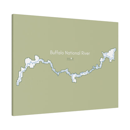 Buffalo National River Matte Canvas, Stretched, 0.75"