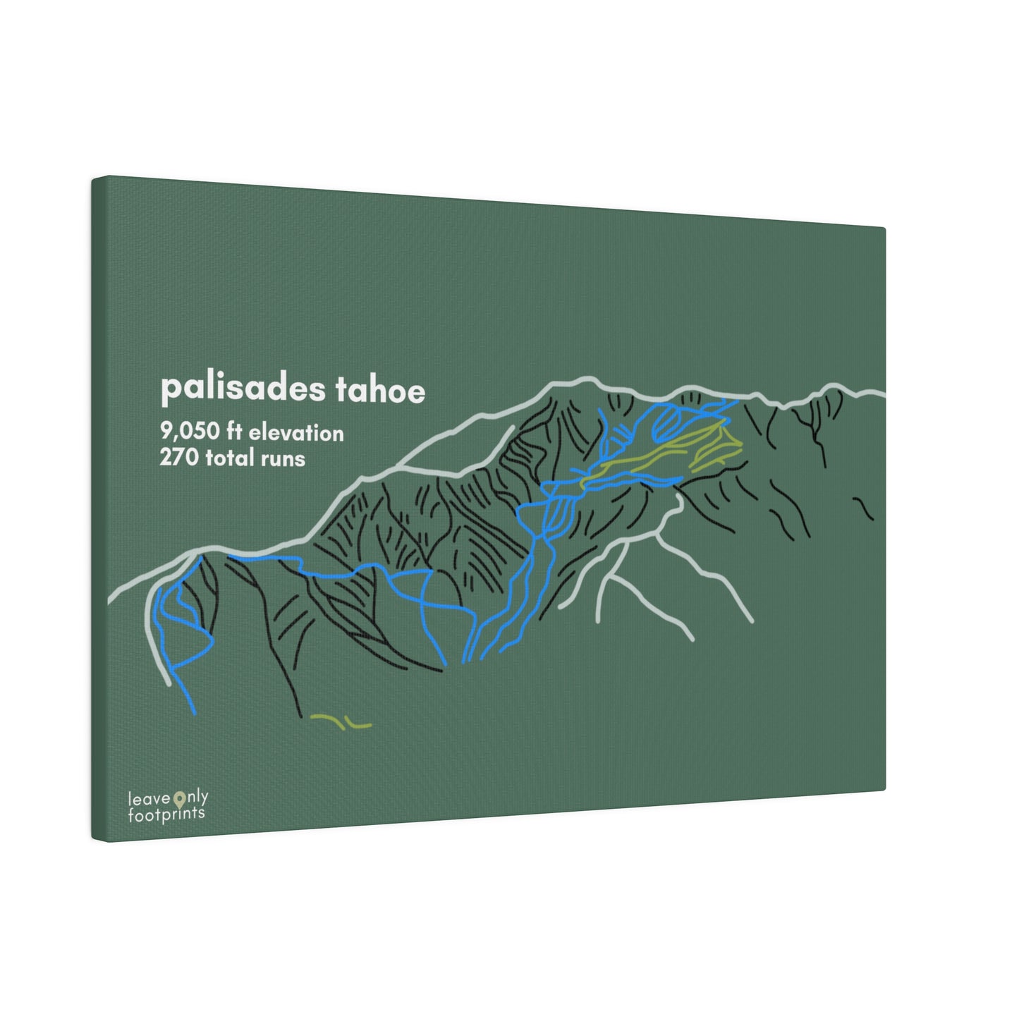 Palisades Tahoe Matte Canvas, Stretched, 0.75"