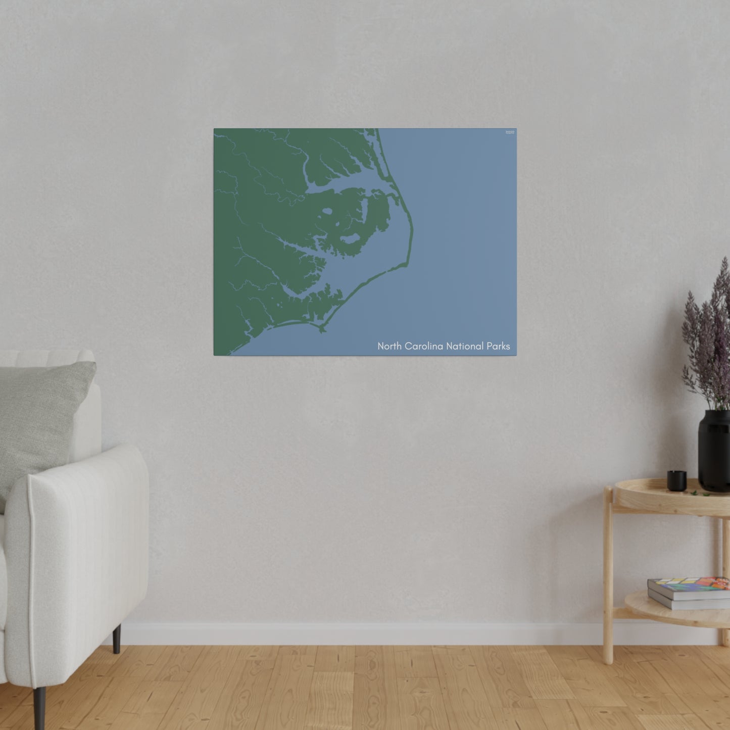 North Carolina National Parks Matte Canvas, Stretched, 0.75"