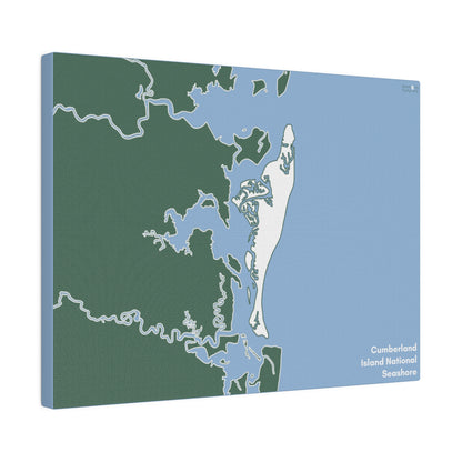 Cumberland Island National Seashore Matte Canvas, Stretched, 0.75"