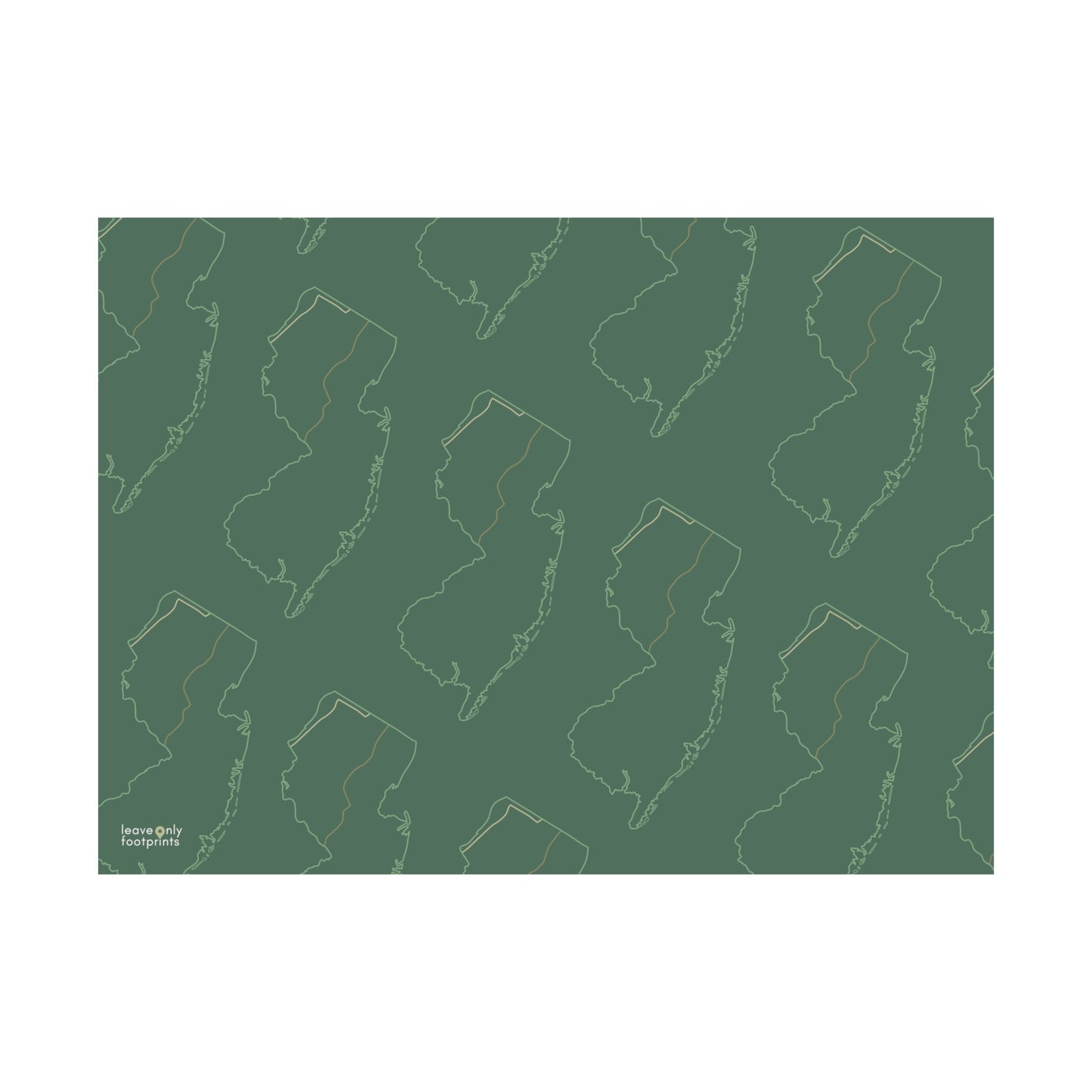 New Jersey National Trails Horizontal Print