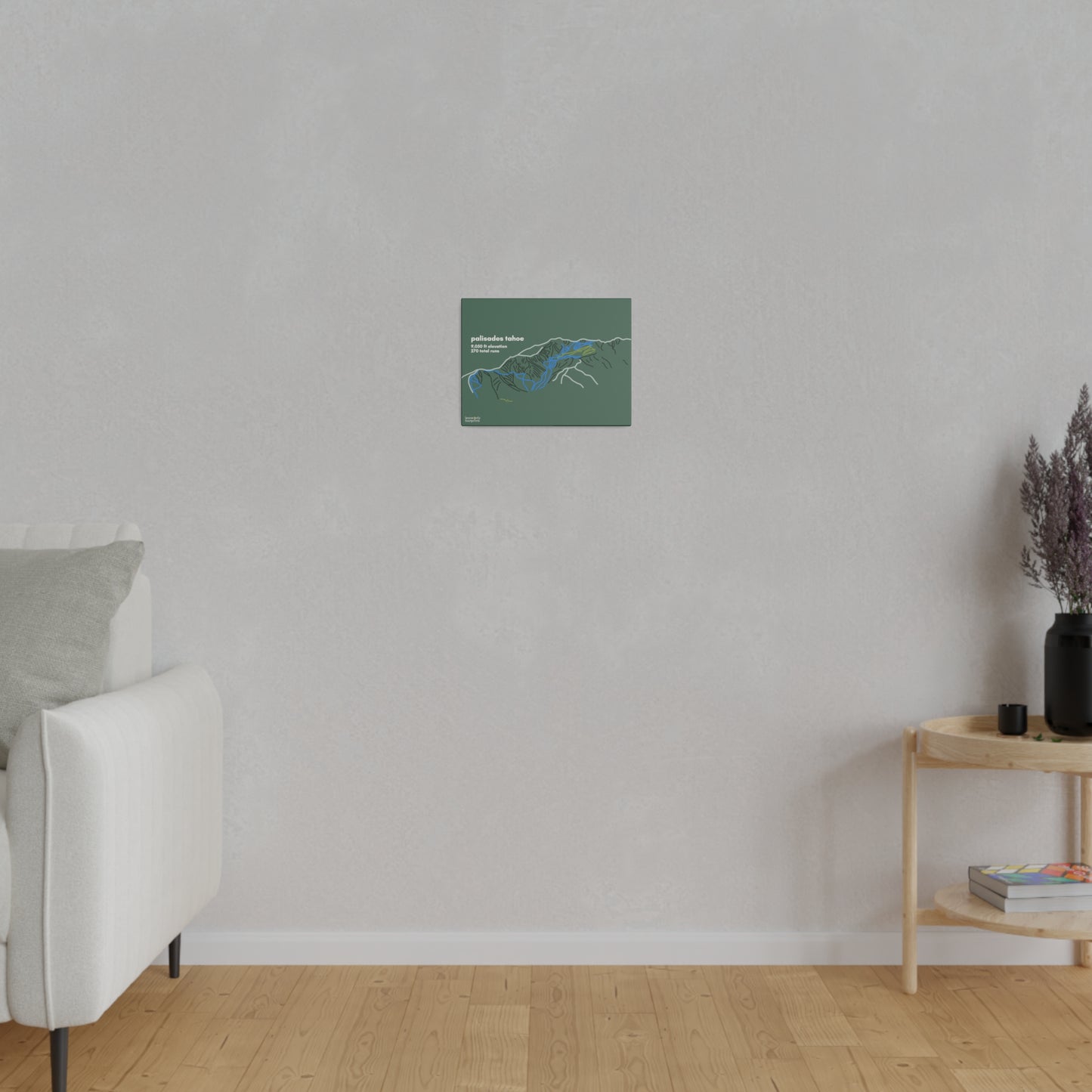 Palisades Tahoe Matte Canvas, Stretched, 0.75"