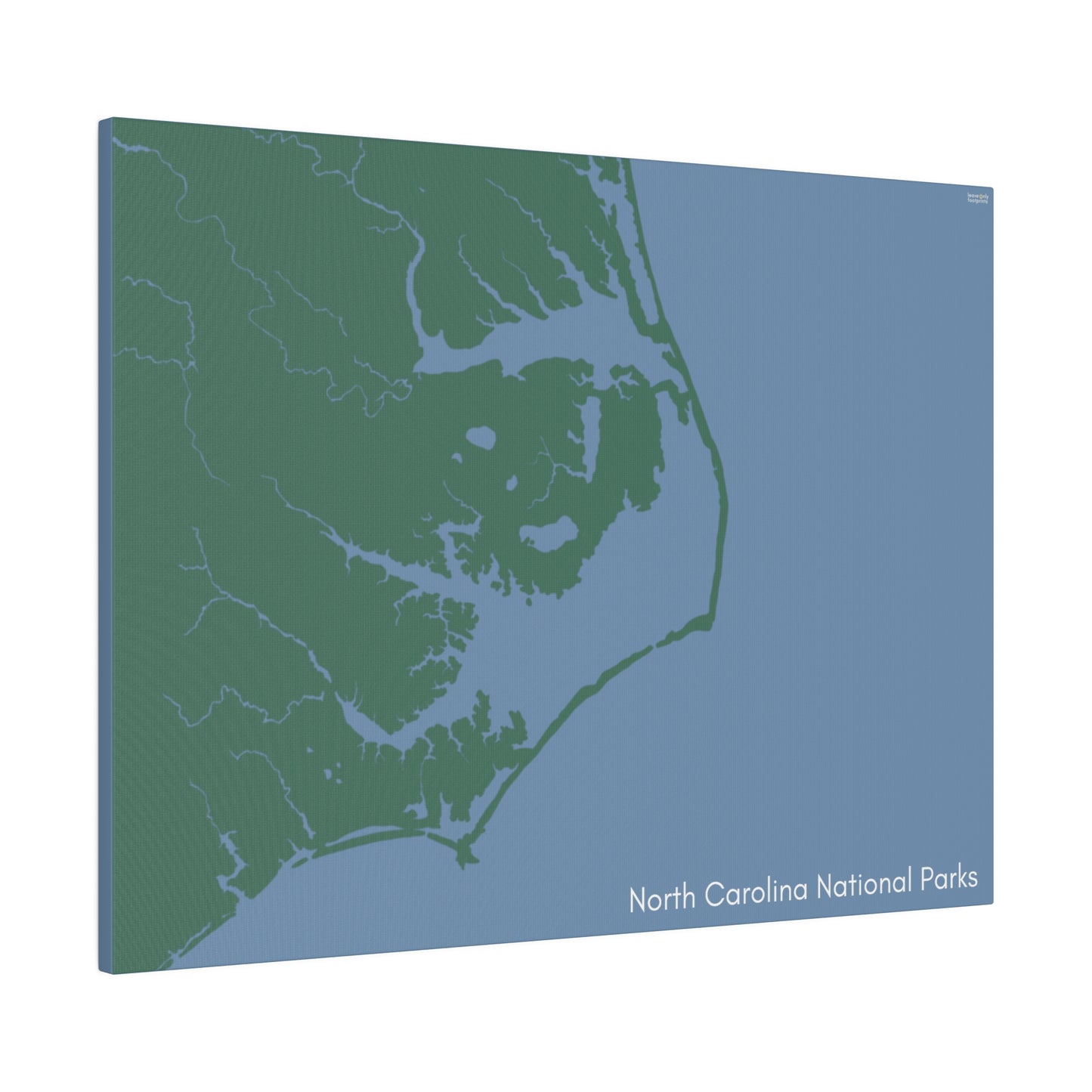 North Carolina National Parks Matte Canvas, Stretched, 0.75"