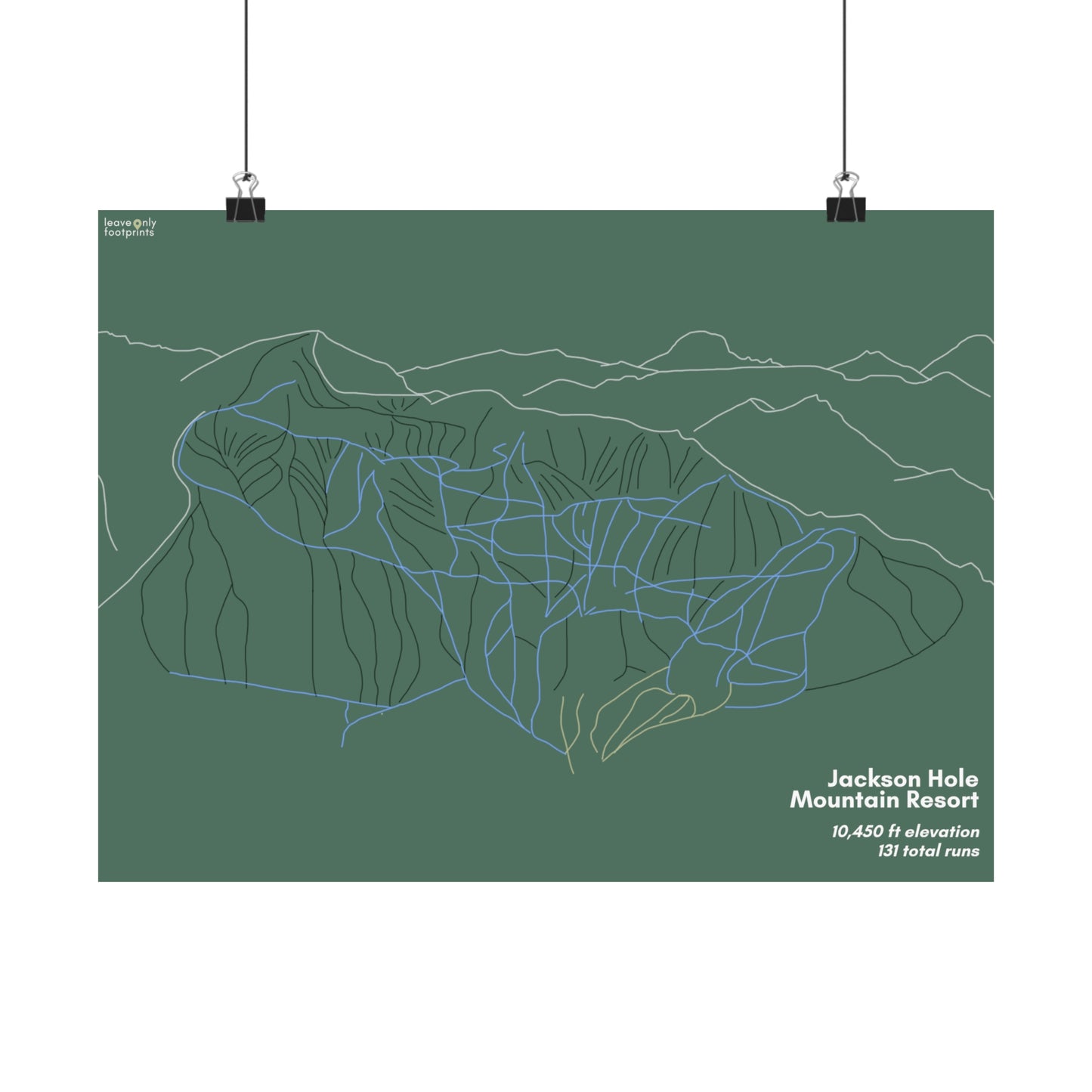 Jackson Hole Mountain Resort Matte Horizontal Print