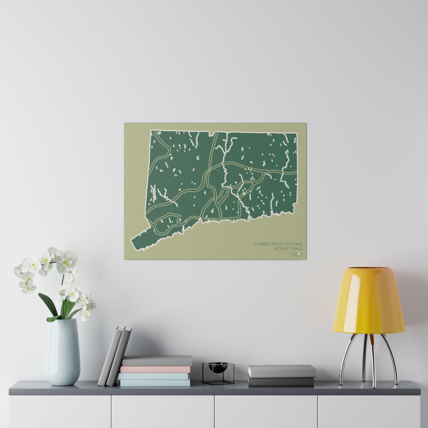 Connecticut National Scenic Trails Matte Canvas, Stretched, 0.75"