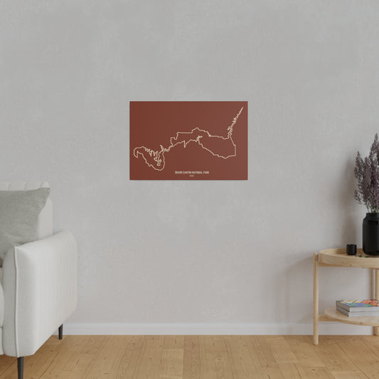 Grand Canyon National Park Matte Canvas, Stretched, 0.75"