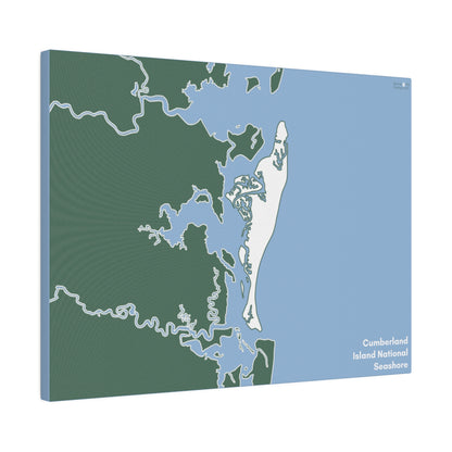 Cumberland Island National Seashore Matte Canvas, Stretched, 0.75"
