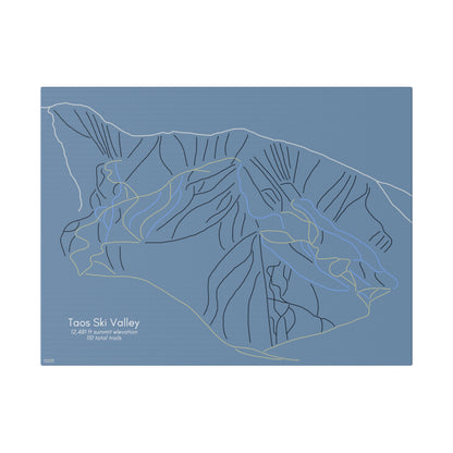 Taos Ski Valley Matte Canvas, Stretched, 0.75"