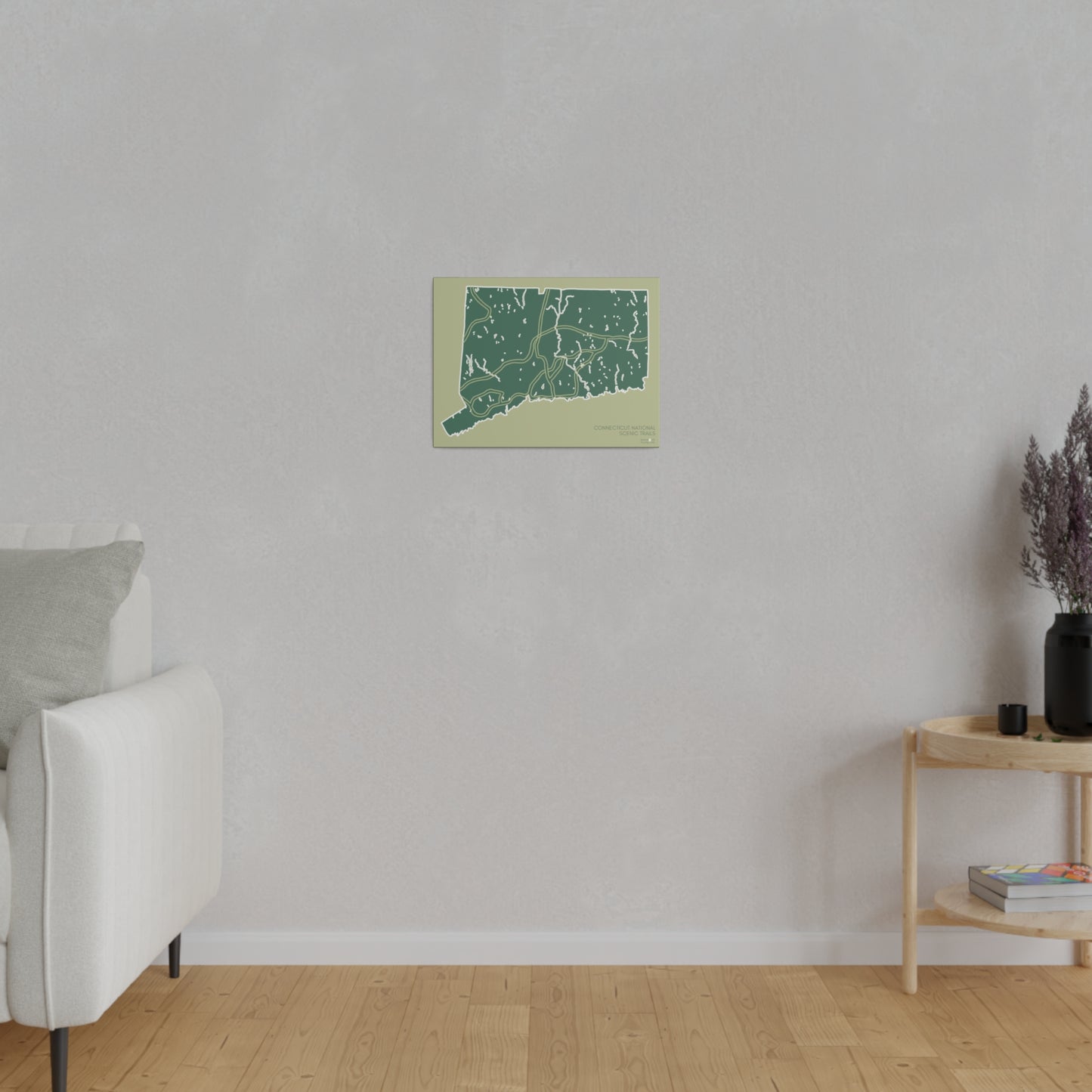 Connecticut National Scenic Trails Matte Canvas, Stretched, 0.75"