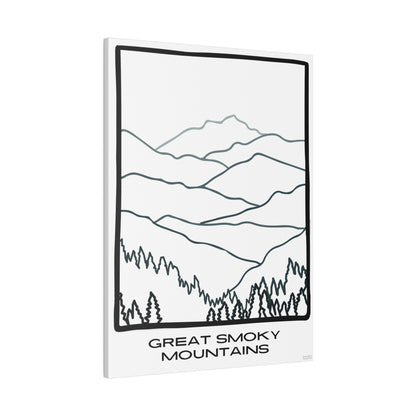 Great Smoky Mountains Matte Canvas, Stretched, 0.75"