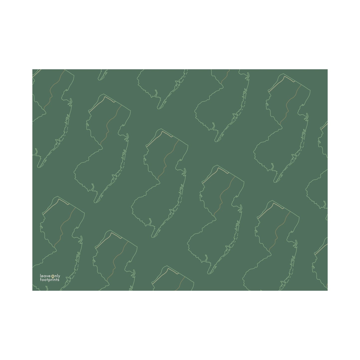 New Jersey National Trails Horizontal Print